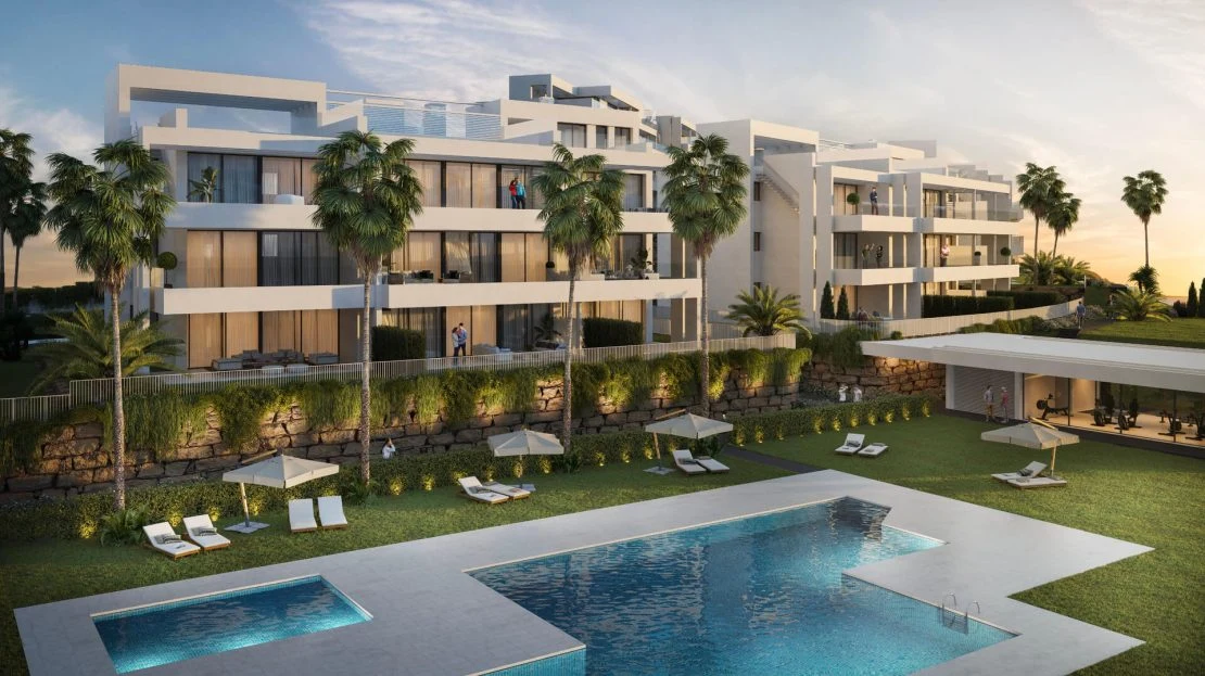 Azahar de Estepona — complex render met moderne architectuur