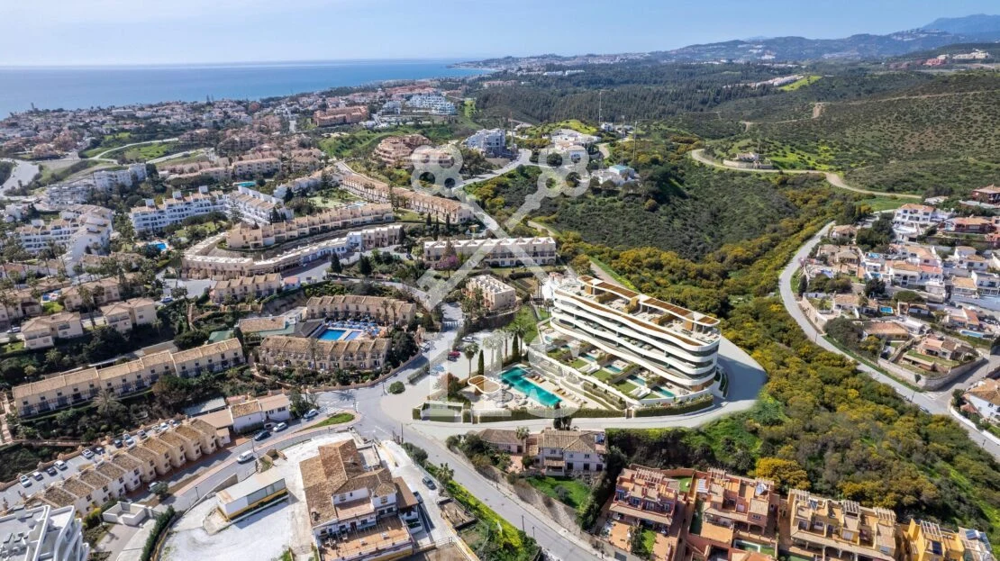 Terras van Elysea Suites met zeezicht