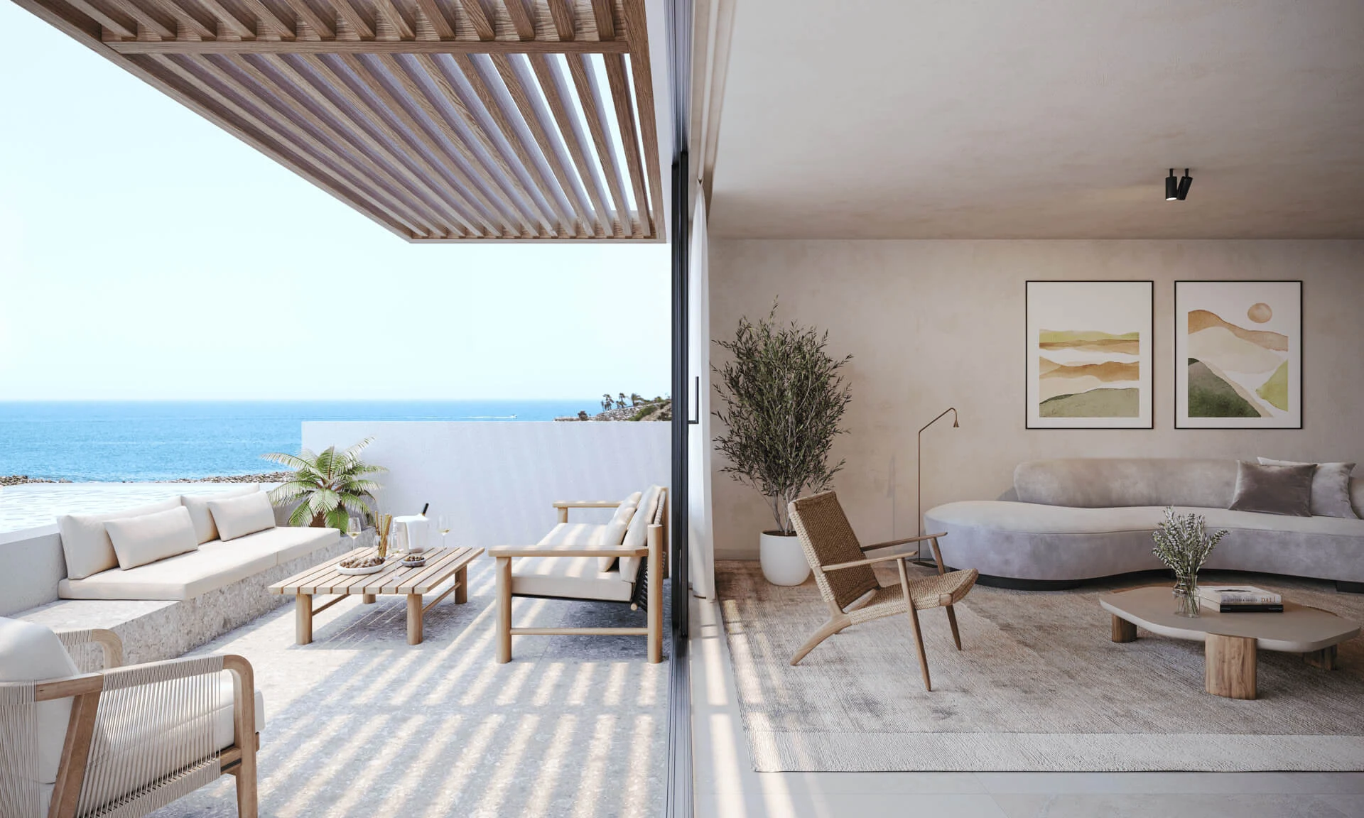 Terras met zeezicht Iconic Tenerife appartement