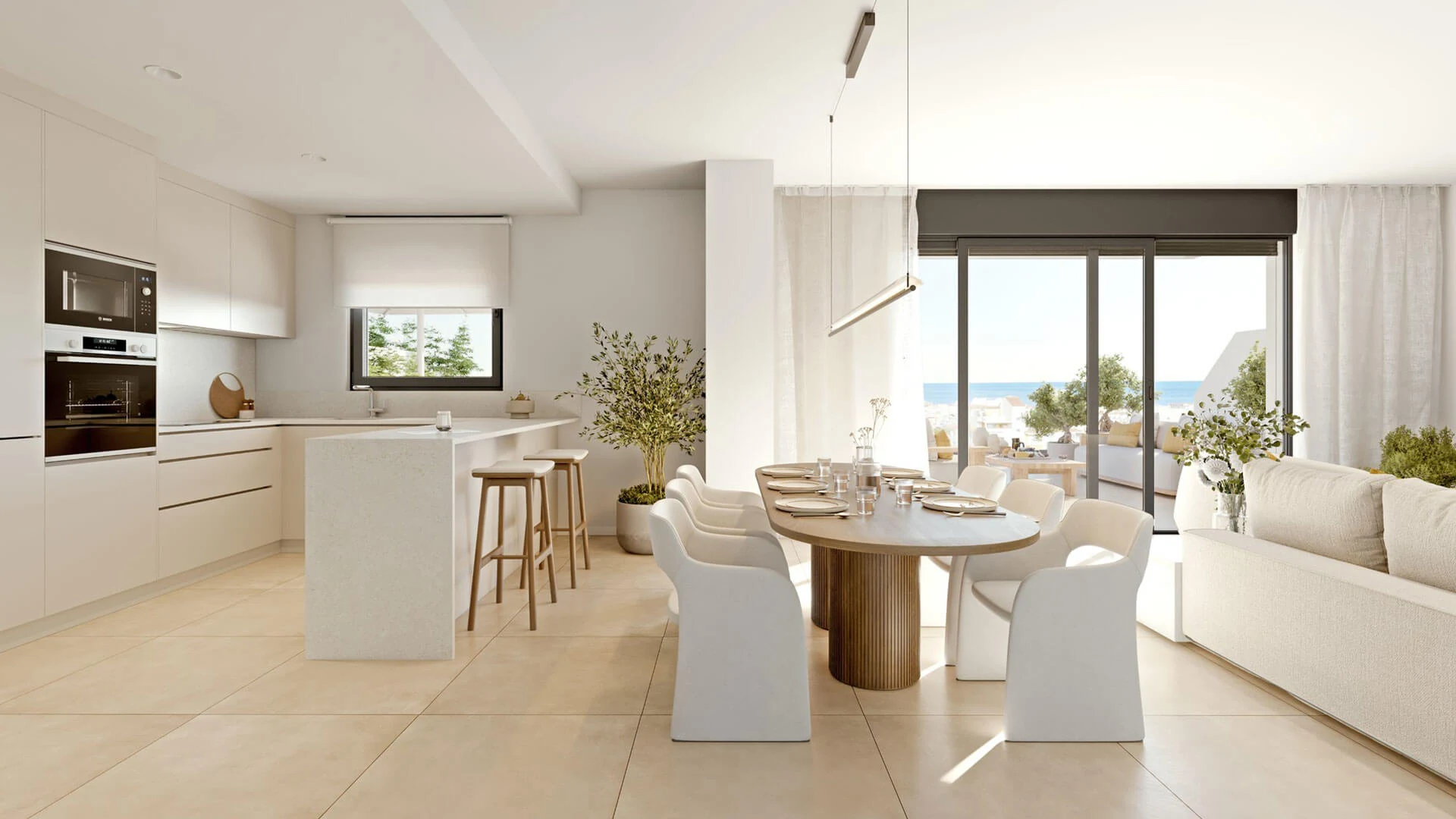 Moderne badkamer in Las Mesas Sea Suites