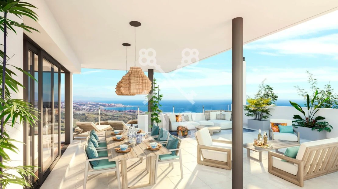Terras van een Bon Air appartement