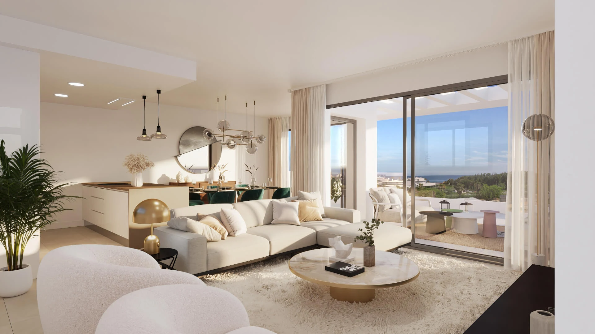 Mãla Kai Estepona penthouse salon interieur