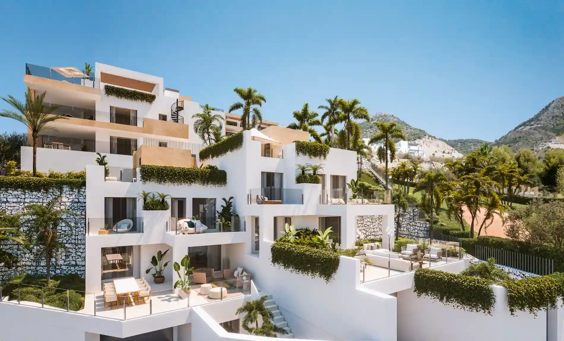 Mane Residences Benalmádena terras zeezicht