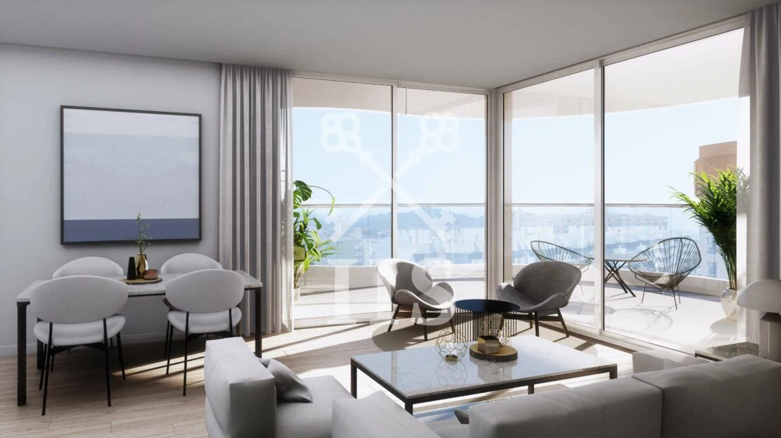 Nova Marina — salon met moderne afwerking in Fuengirola