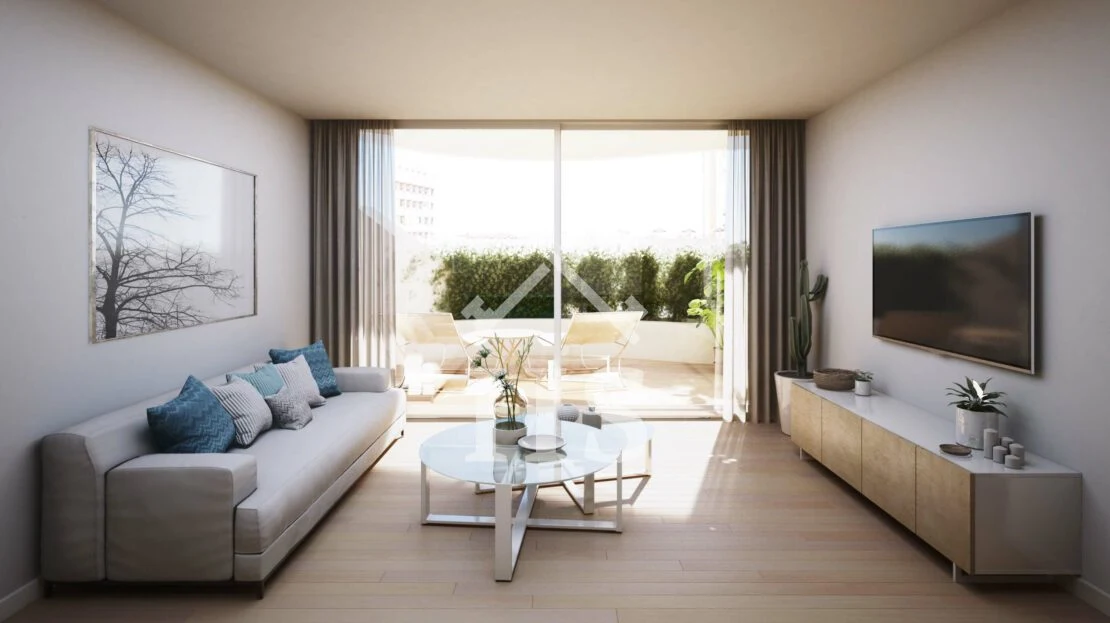 Woonkamer van een Nova Marina appartement