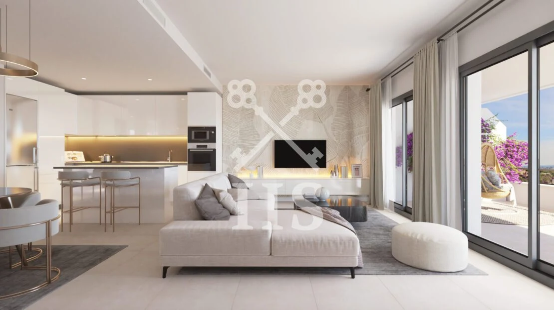 Woonkamer van een Oceana Gardens woning