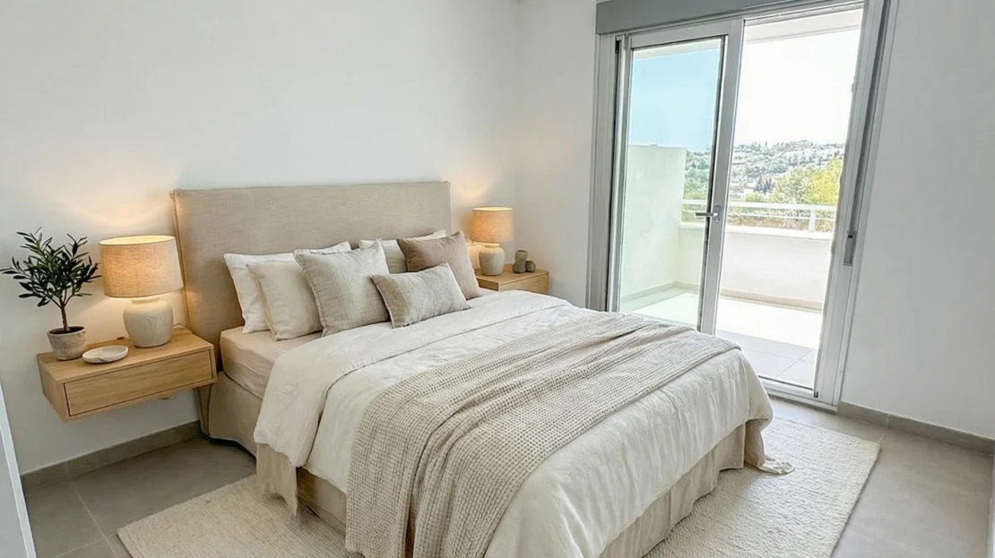 Slaapkamer met hoogwaardige afwerking