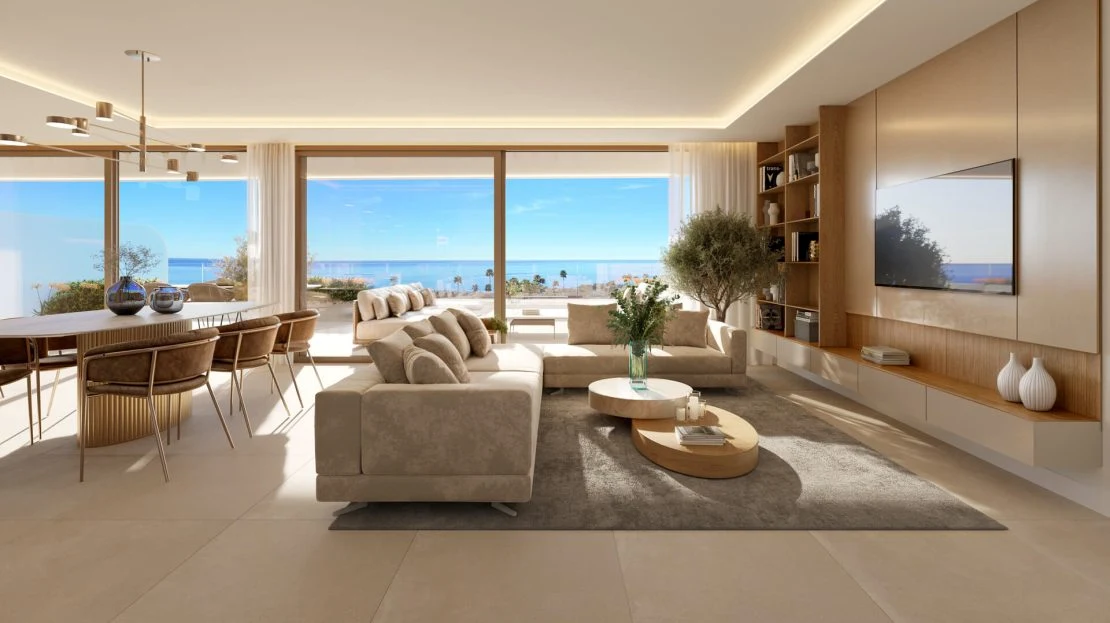 Luxueuze salon van een Privilege Suites appartement