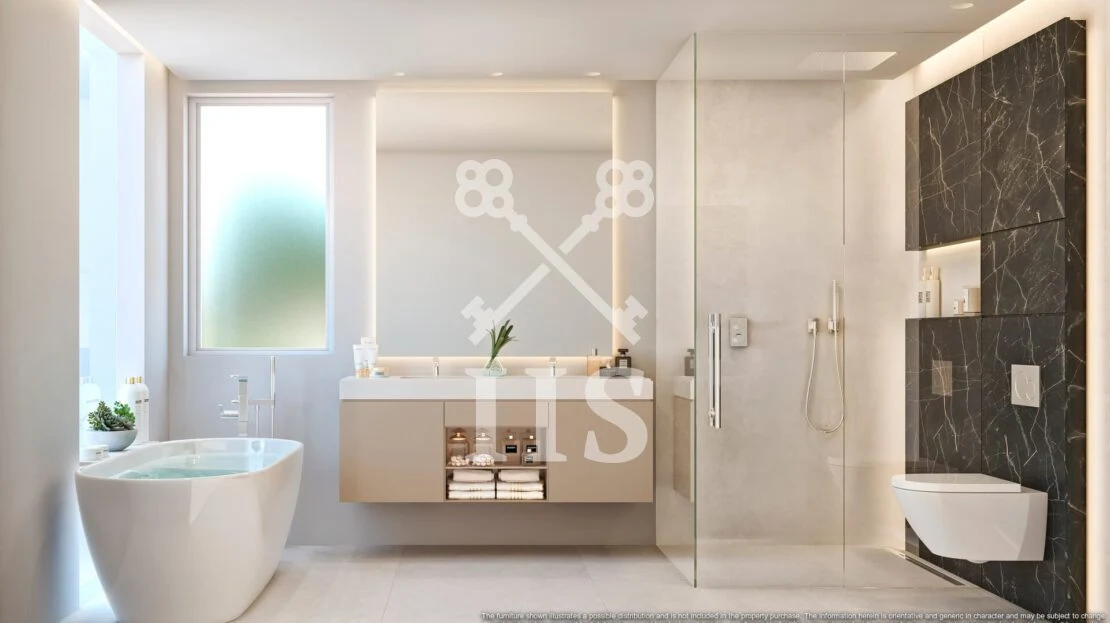 Badkamer van een Sabinas residentie met premium afwerking