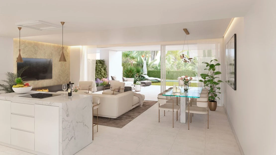 Gelijkvloers appartement met tuin bij Serenity Alcaidesa