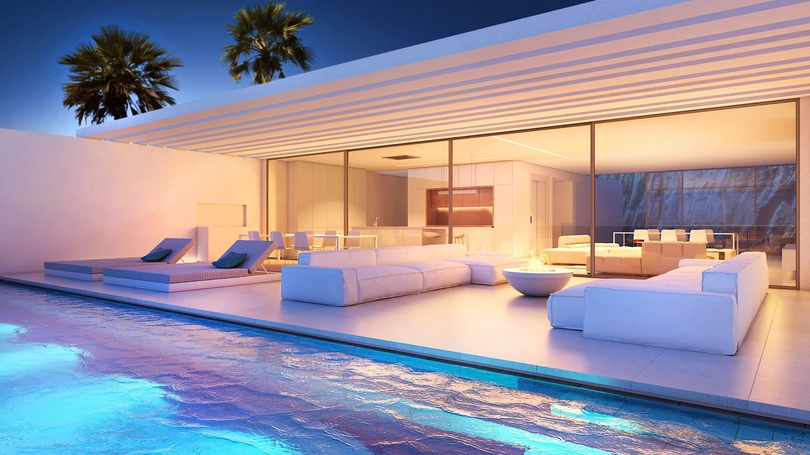 Privé infinity-zwembad Siam Blue Tenerife