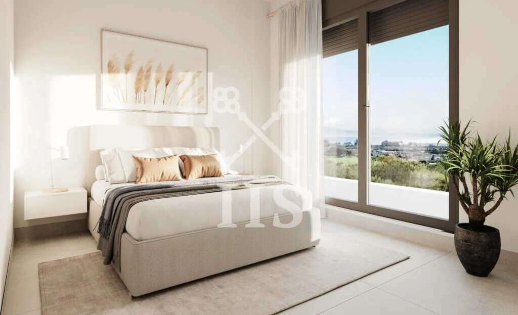 Slaapkamer van een Symphony Suites appartement