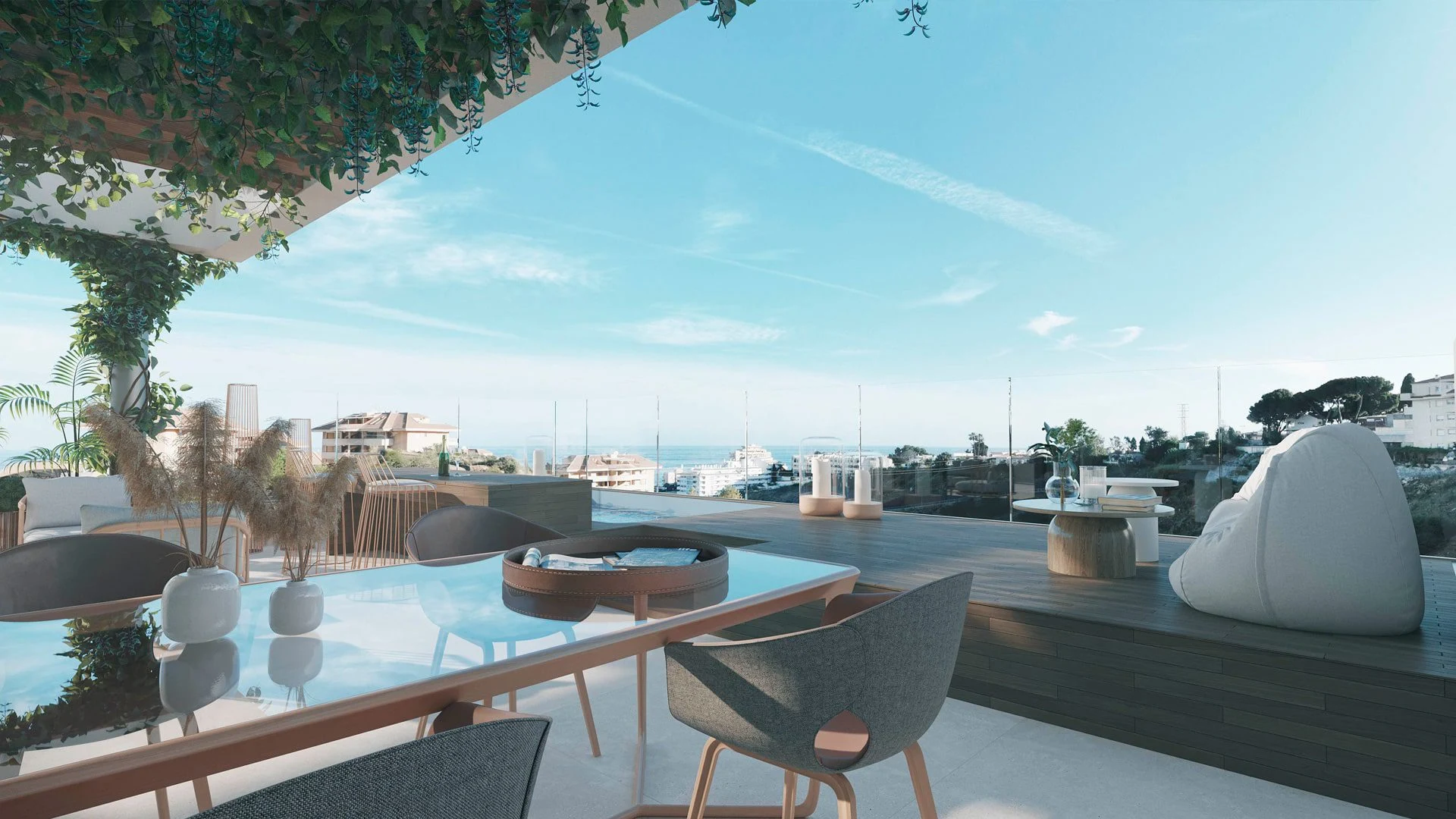 Terras met zeezicht The KOS Benalmádena