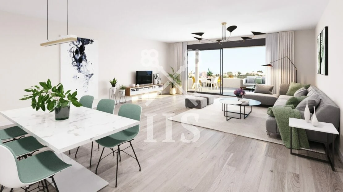 Woonkamer van een Valle Romano appartement