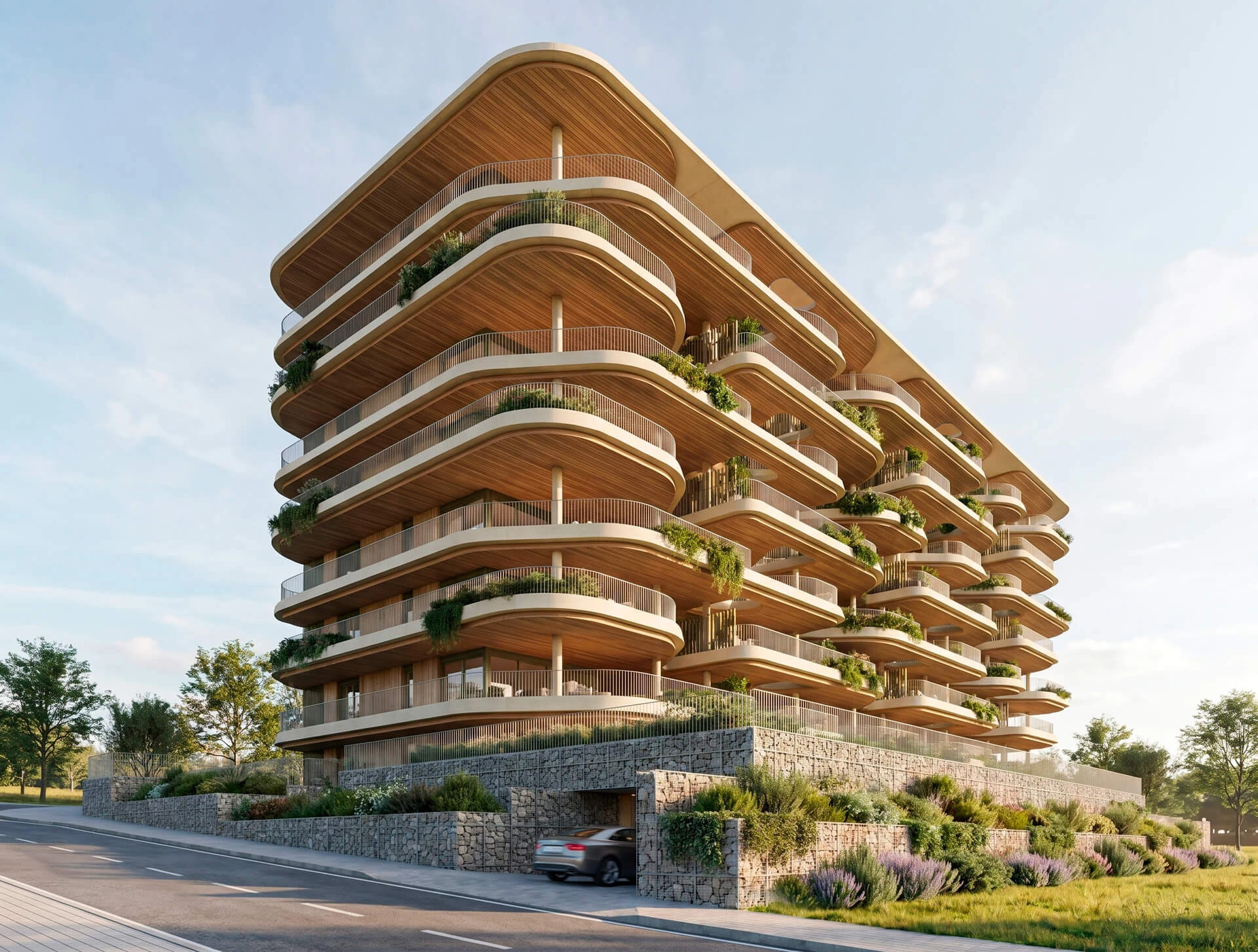 Vangård — sculpturale balkonarchitectuur