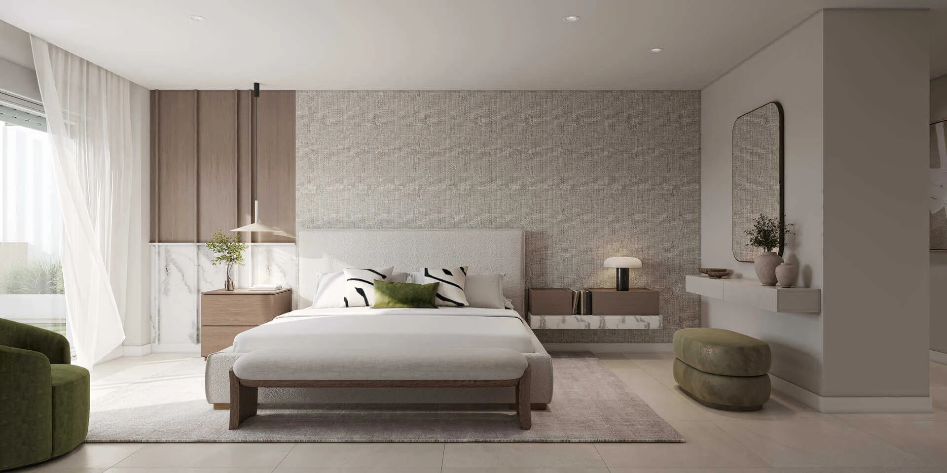 Slaapkamer Zenity Cyan villa Estepona
