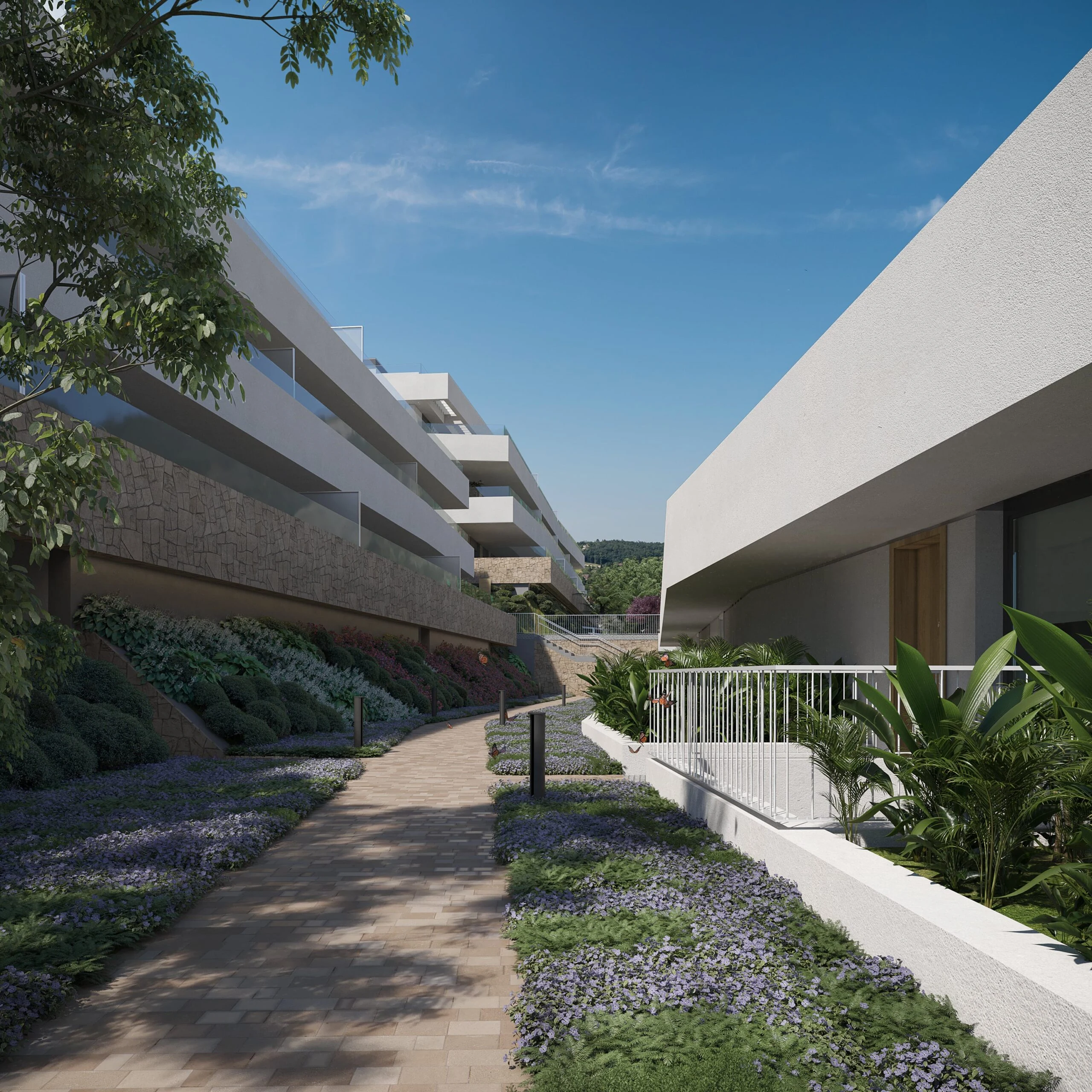 Zenity Indigo Estepona exterieur gevel tuinen